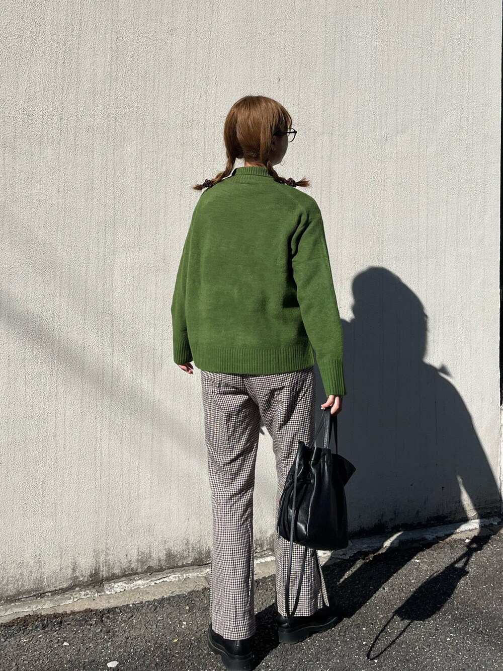 えび┊︎毎日カジュアルコーデ｜UNIQLOのニット/セーターを使った