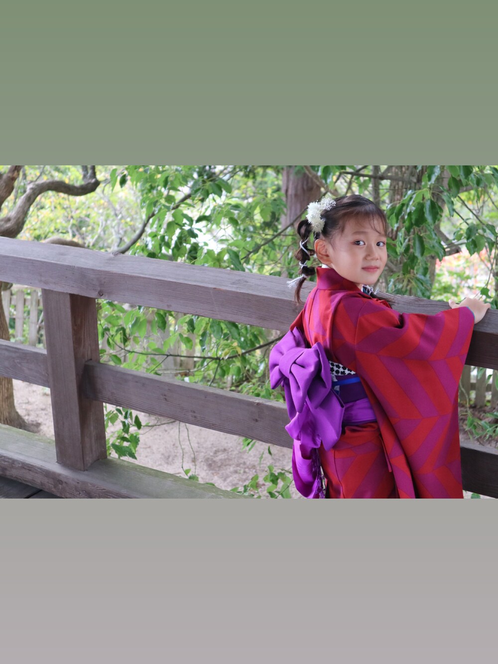 その他の着物を着用したキッズの秋コーディネートの2枚目の写真