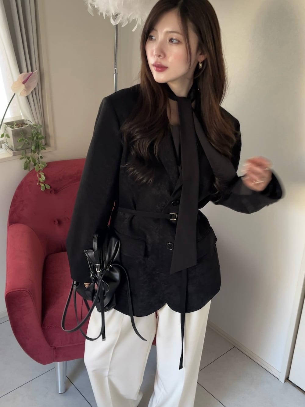 senee マニッシュテーラードジャケット マニッシュコーデに 金ボタン