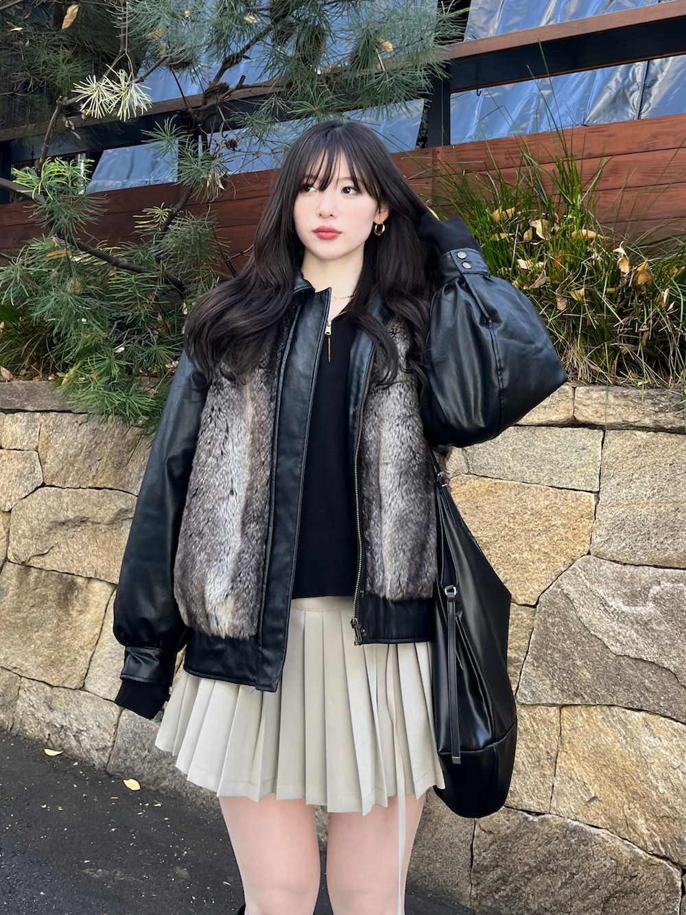 LAGUAGEM F/FUR DOCKING JK フェイクファージャケット LAGUA GEM】F/FUR DOCKING JK フェイクファージャケット