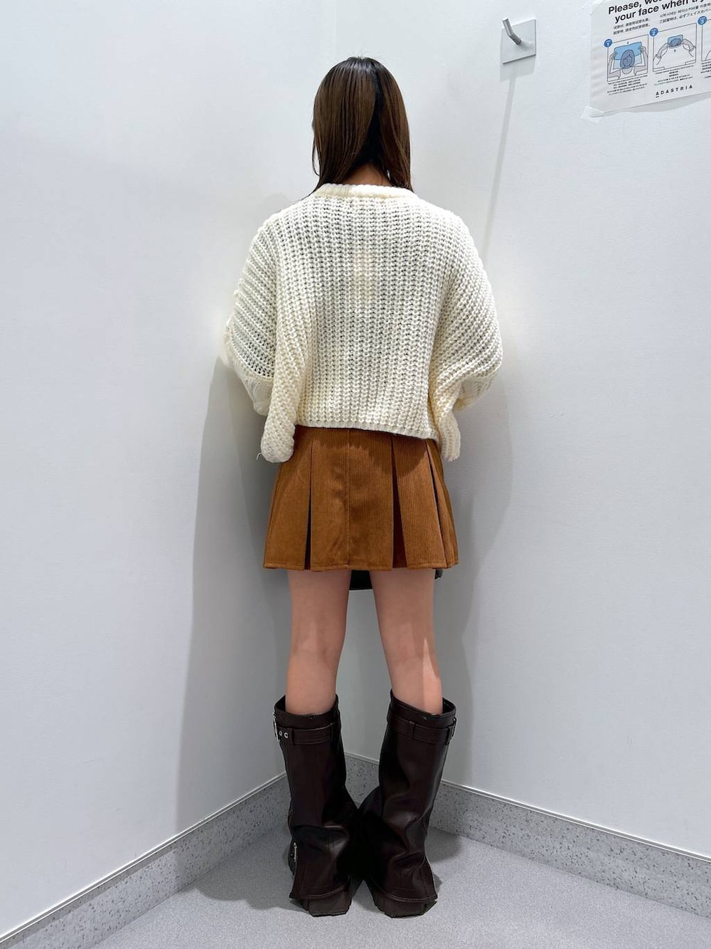 「低身長、女子ウケ」｜「FOREVER 21の【2024FW】カバーブーツ（ブーツ、ブラウン系）」を使った、aoo008さん（レディース・150cm）の冬コーディネートの3枚目の写真