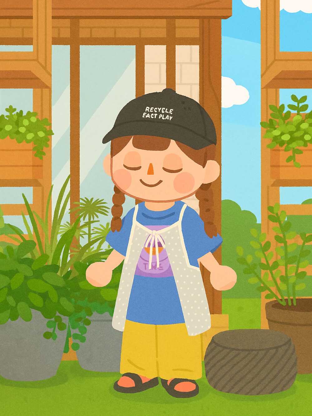 ブラック系のキャップを着用したレディースの冬コーディネートの4枚目の写真