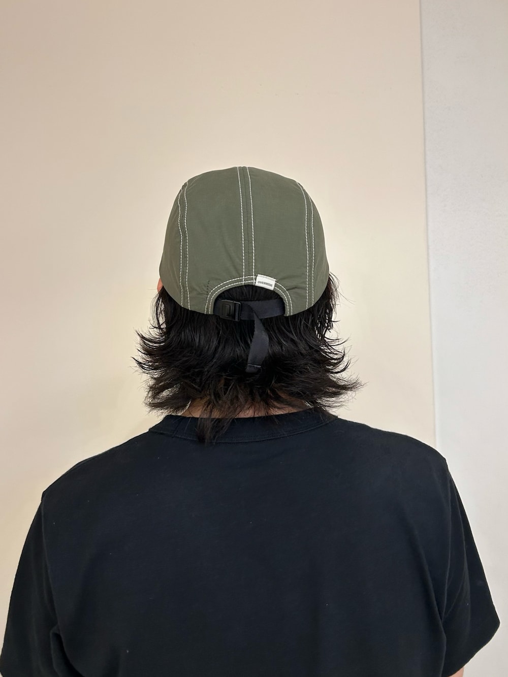 「秋服準備はじめました、初秋コーデ、キャップ、ジェットキャップ、override、古着MIX、休日スタイル、お出かけコーデ、ミリタリー、カモフラ」｜「OVERRIDEのOVERRIDE  REN RIPSTOP WIDE JET CAP / オーバーライド（キャップ、グリーン系）」を使った、mutaさん（メンズ・182cm）の夏コーディネートの4枚目の写真
