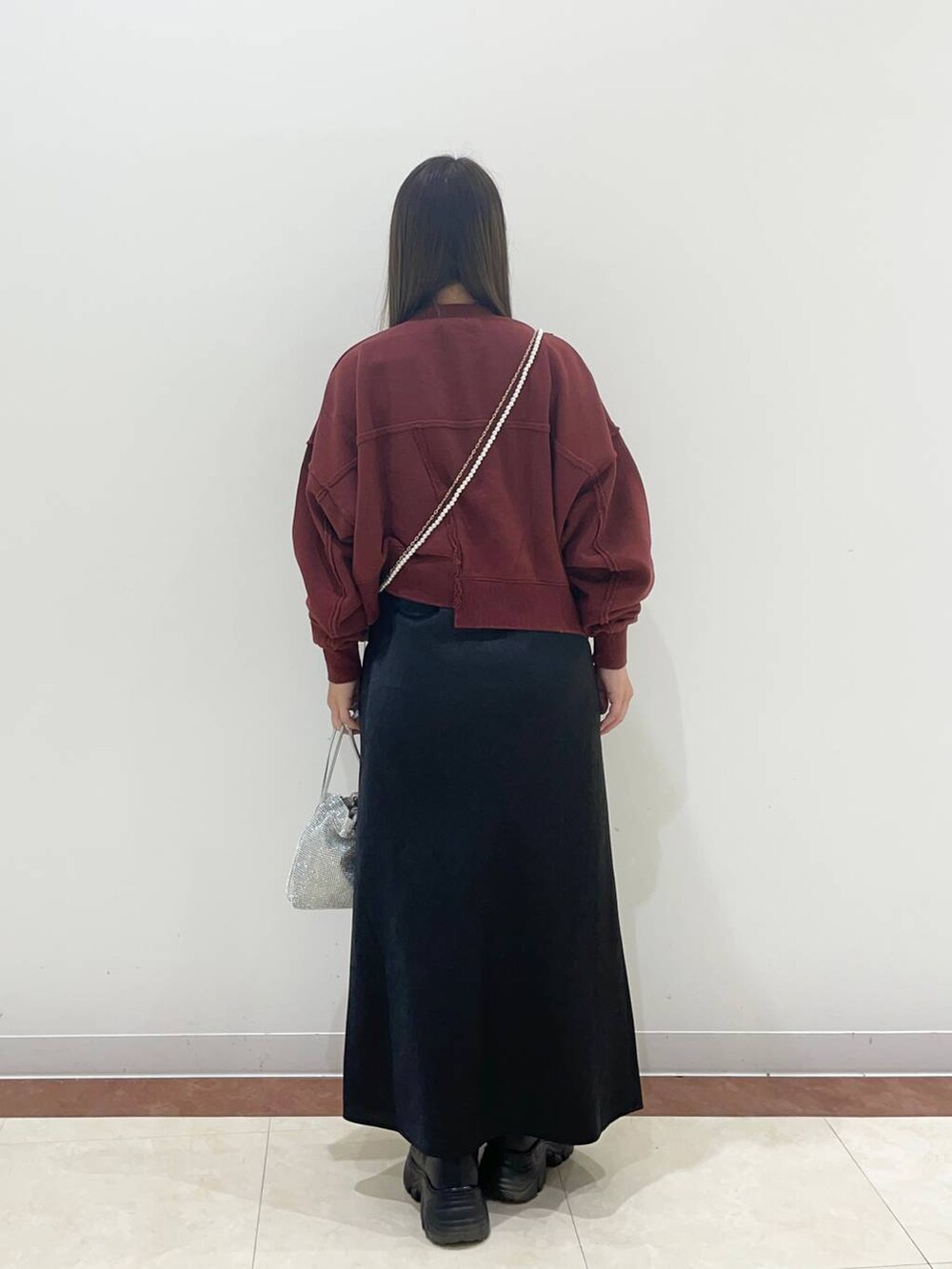 「秋冬新作」｜「LOWRYS FARMのストレッチスニーカーブーツ　133385（ブーツ、ブラック系）」を使った、hono0427さん（レディース・151cm）の秋コーディネートの3枚目の写真