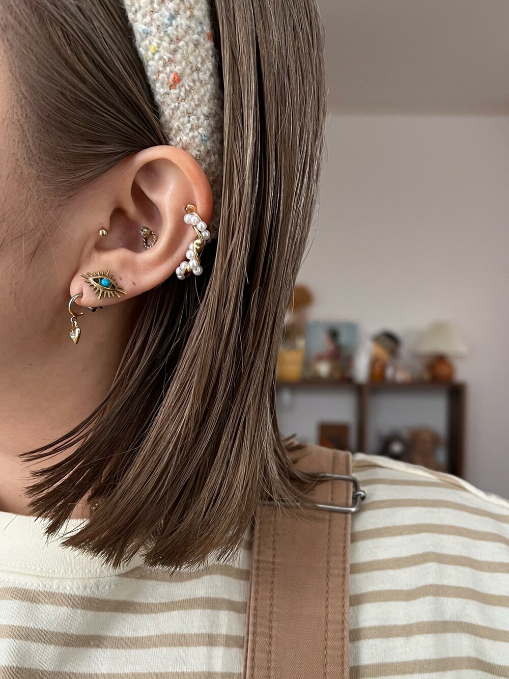 「アクセサリー、ピアス、リング、ネックレス、小物、シンプル、ゴールド、シルバー、パール、BIRTHDAY BAR」|「BIRTHDAY BARのHeart necklace ハートネックレス(ネックレス、ゴールド系)」を使った、ちゃみまる🐶さん(レディース・146cm)の春コーディネートの2枚目の写真