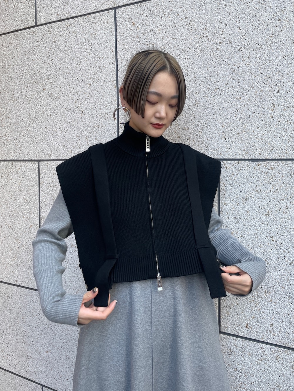 KANAE(UN3D．)｜UN3D.のベストを使ったコーディネート - WEAR