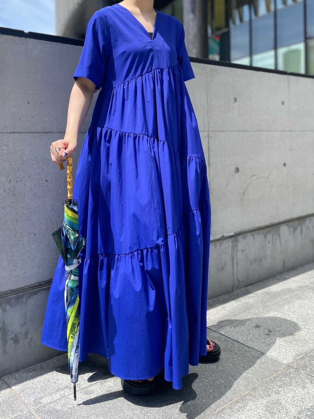 ティアードタイプライターワンピース TIERED TYPEWRITER OP ティアード