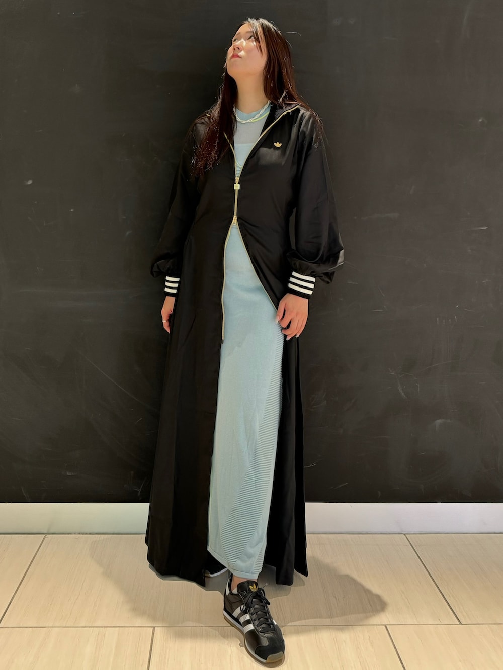 adidas Originals プレミアムサテンワンピース プレミアム サテンワンピース / アディダスオリジナルス adidas