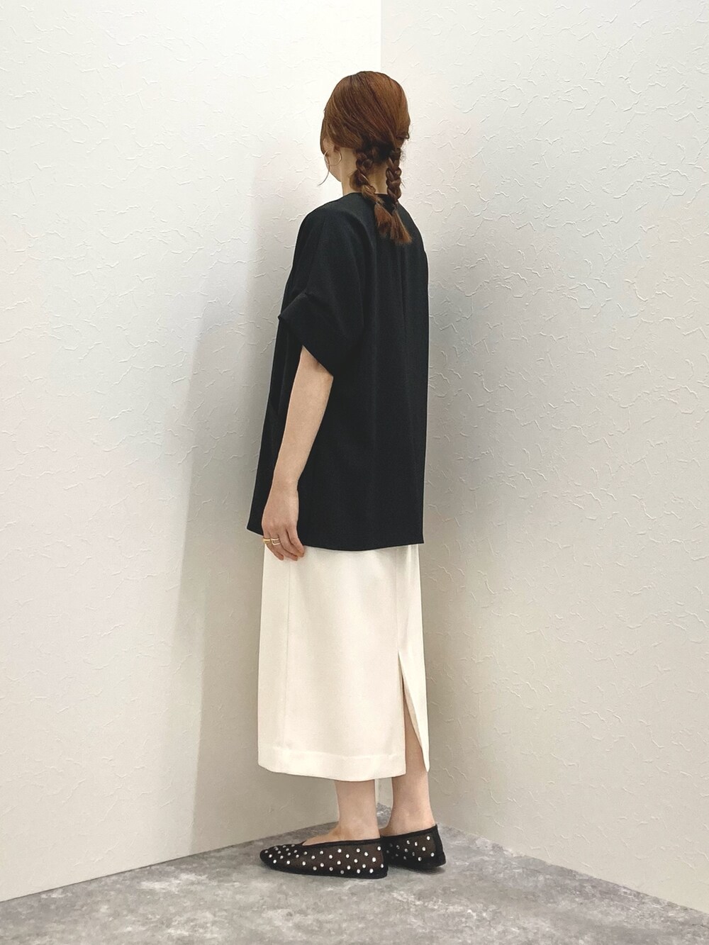 ノーリーズウォッシャブルツイル フレンチジャケットブラック