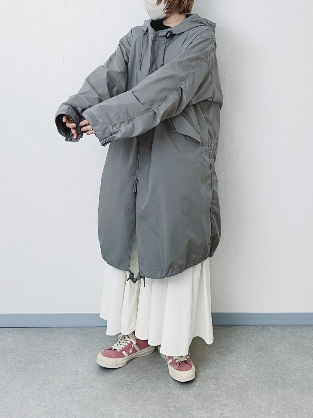 まりん｜MUJI Laboのモッズコートを使ったコーディネート - WEAR