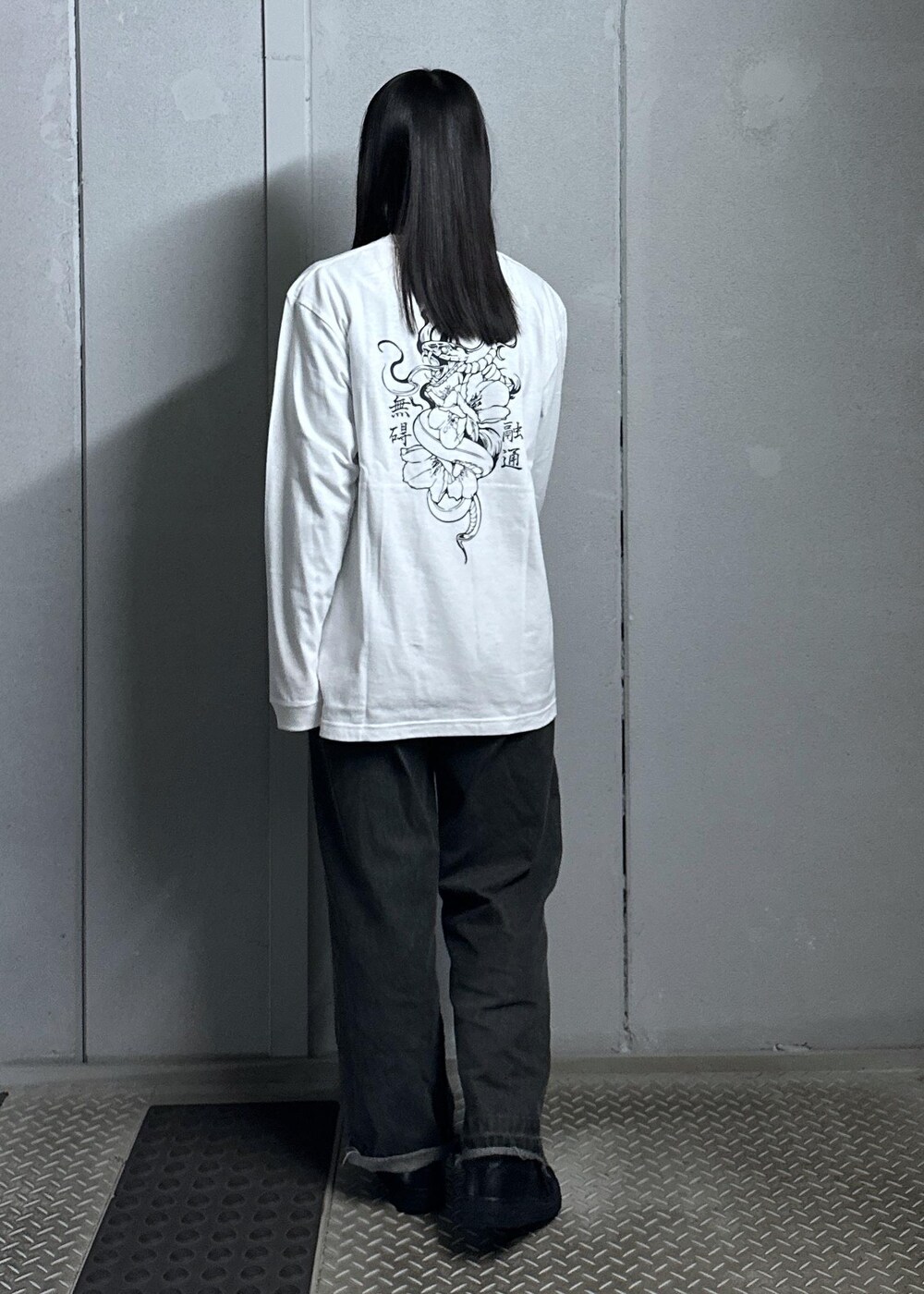 「ロンT、コラボアイテム、JUNRed、ウェーブ、イエベ秋、混合、トップス、Tシャツ/カットソー、ANM95010、JUNRED_limitedorder」｜KONOMIさん（レディース・158cm）の冬コーディネートの4枚目の写真