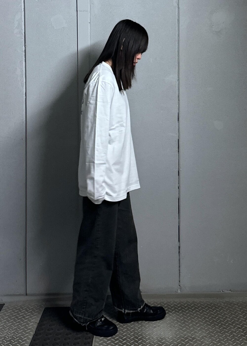 「ロンT、コラボアイテム、JUNRed、ウェーブ、イエベ秋、混合、トップス、Tシャツ/カットソー、ANM95010、JUNRED_limitedorder」｜KONOMIさん（レディース・158cm）の冬コーディネートの3枚目の写真