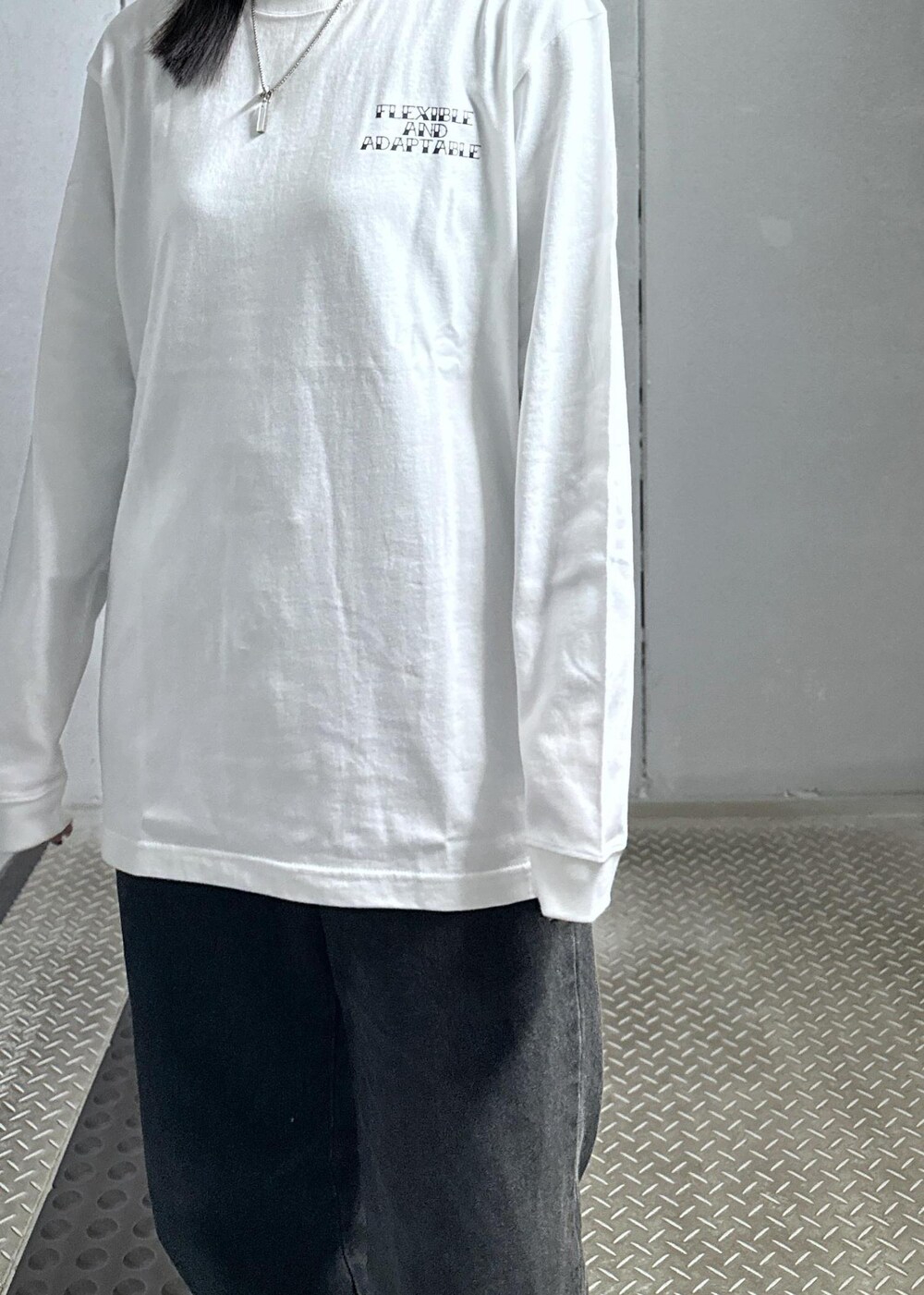 「ロンT、コラボアイテム、JUNRed、ウェーブ、イエベ秋、混合、トップス、Tシャツ/カットソー、ANM95010、JUNRED_limitedorder」｜KONOMIさん（レディース・158cm）の冬コーディネートの5枚目の写真