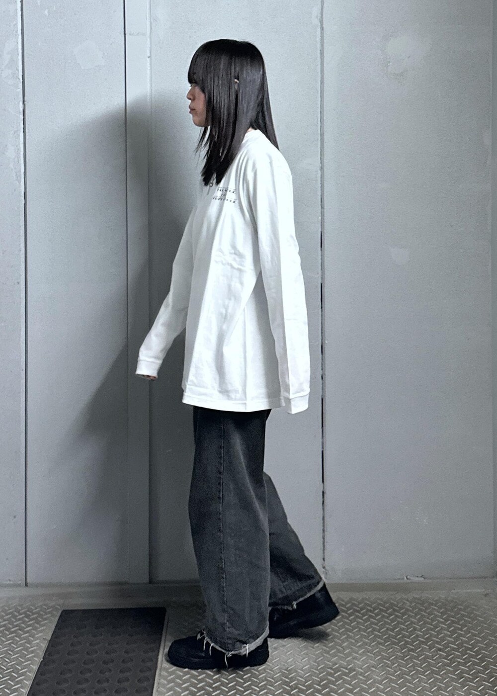 「ロンT、コラボアイテム、JUNRed、ウェーブ、イエベ秋、混合、トップス、Tシャツ/カットソー、ANM95010、JUNRED_limitedorder」｜KONOMIさん（レディース・158cm）の冬コーディネートの2枚目の写真