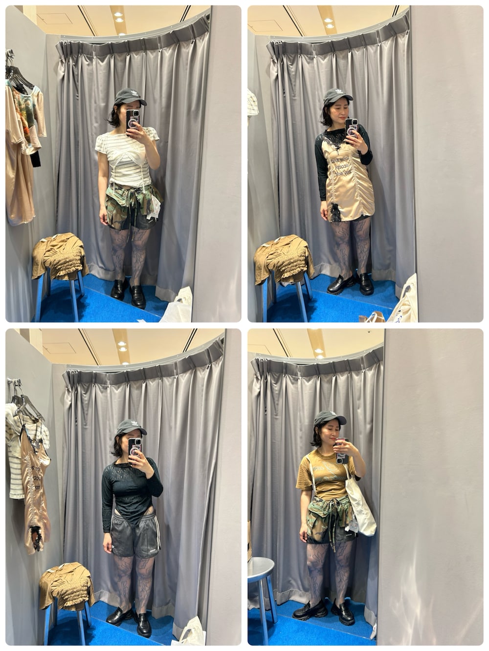 ブラック系のローファー、ブラウン系のTシャツ/カットソー、グレー系のその他パンツを着用したレディースの夏コーディネートの3枚目の写真