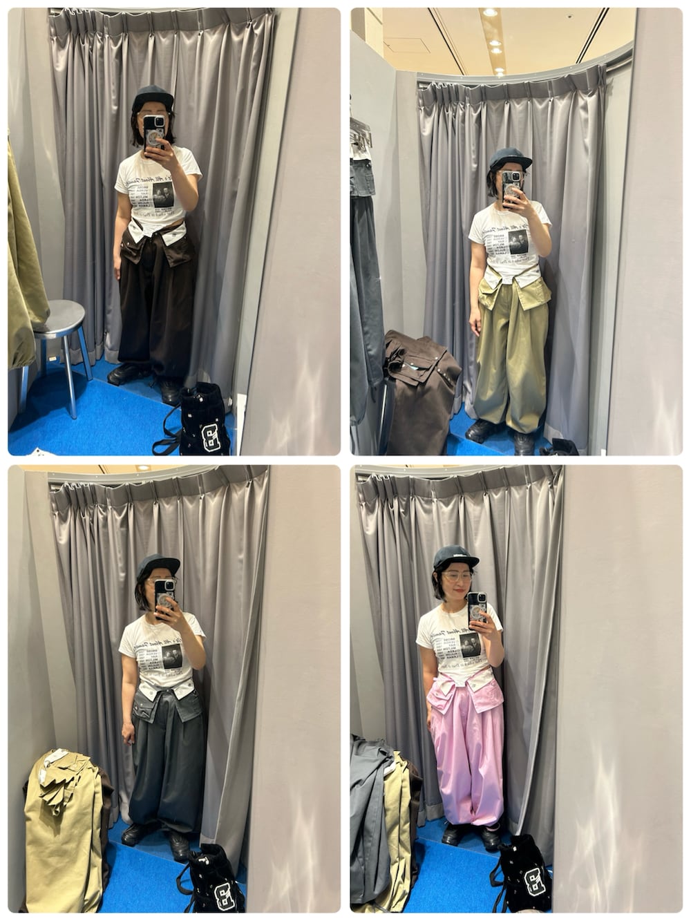 ホワイト系のスカート、ブラック系のスニーカー、ホワイト系のTシャツ/カットソーを着用したレディースの夏コーディネートの2枚目の写真