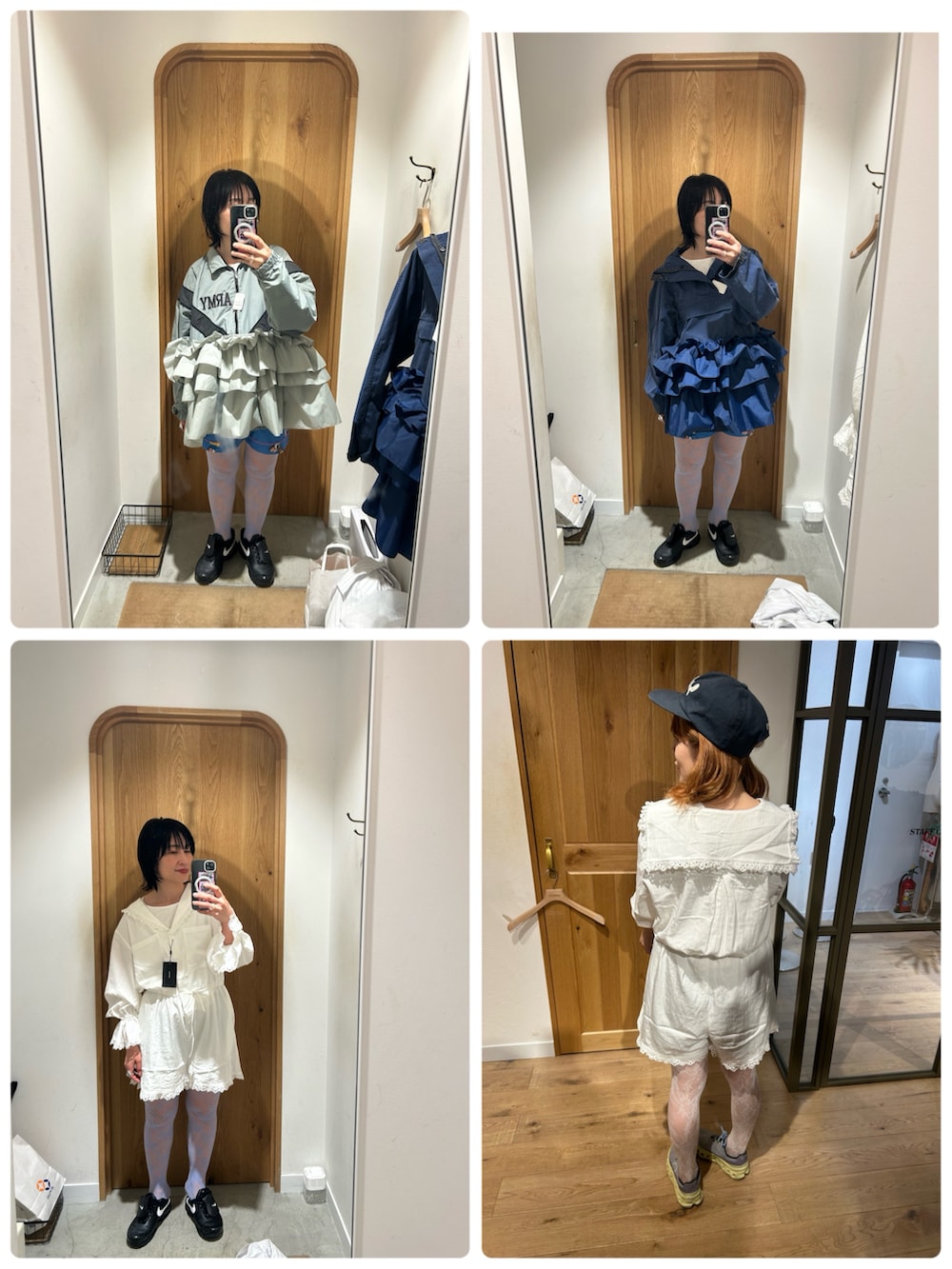 ホワイト系のテーラードジャケット、ホワイト系のTシャツ/カットソー、ブラック系のスニーカーを着用したレディースの夏コーディネートの2枚目の写真