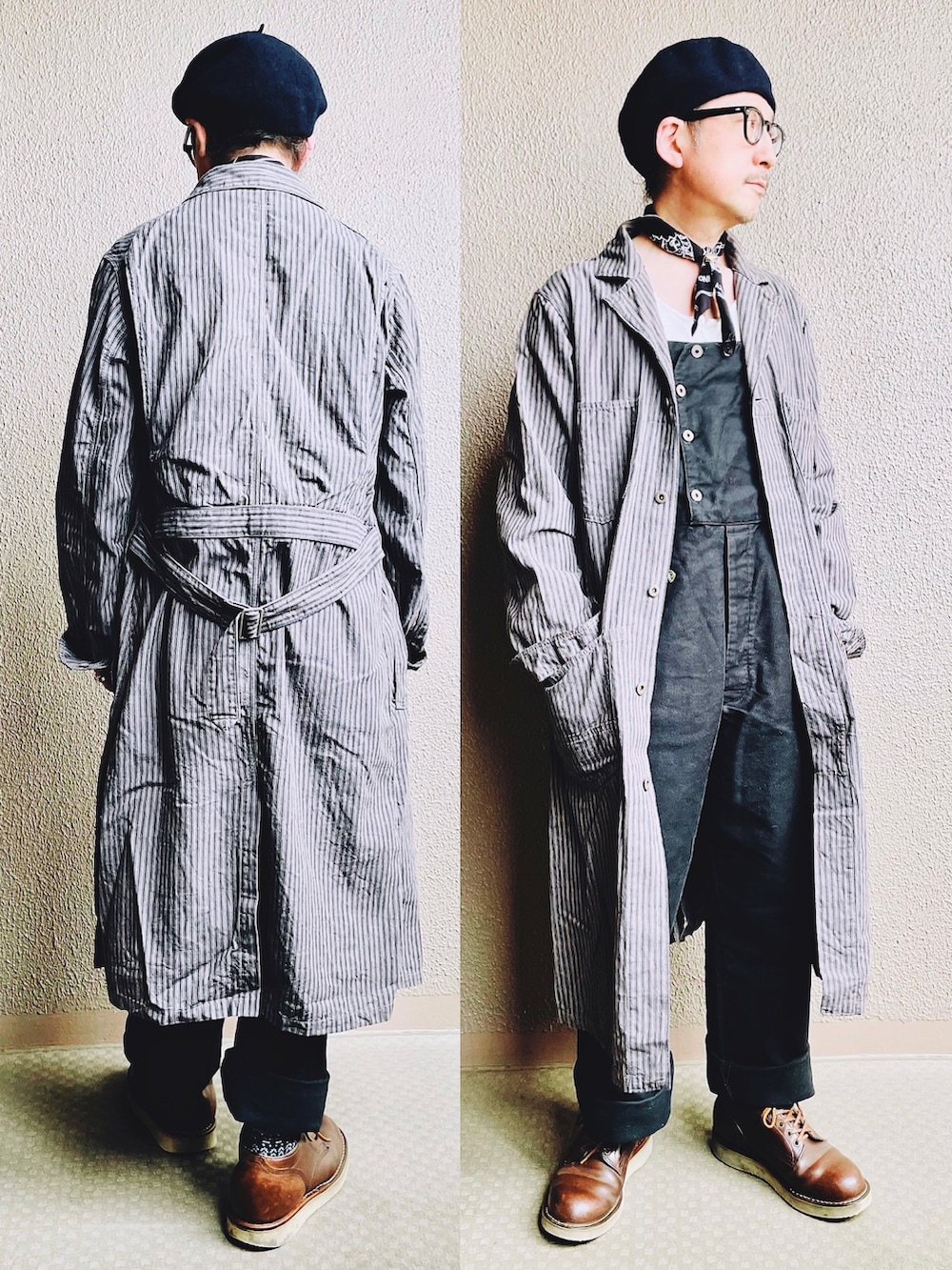 KAPITAL オイルドステンカラーコート KAPITAL オイルドステンカラーコート