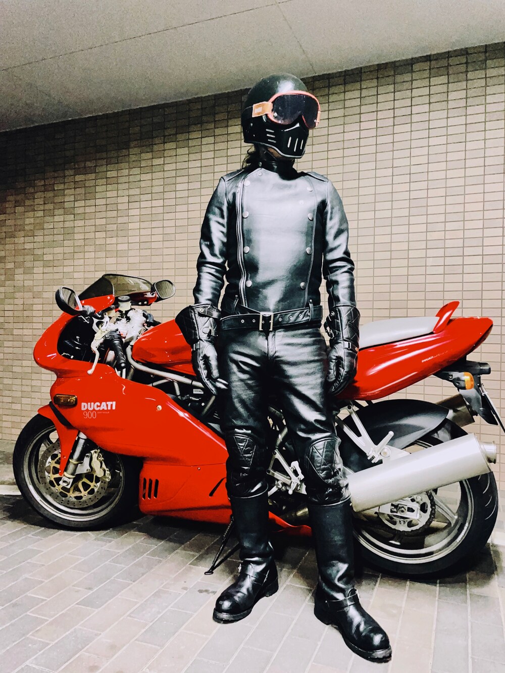 YasushiImanishi｜Surface to Airのライダースジャケットを使った 