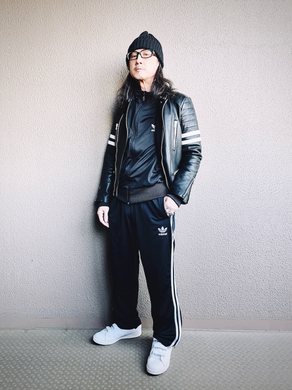 Yasunishi69｜UNUSEDのライダースジャケットを使ったコーディネート - WEAR