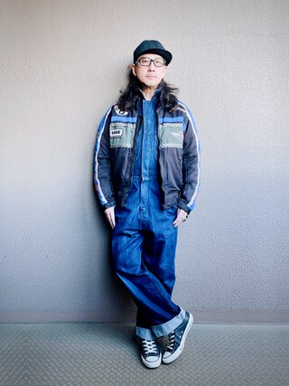 EVISUのつなぎ/オールインワンを使った人気ファッションコーディネート