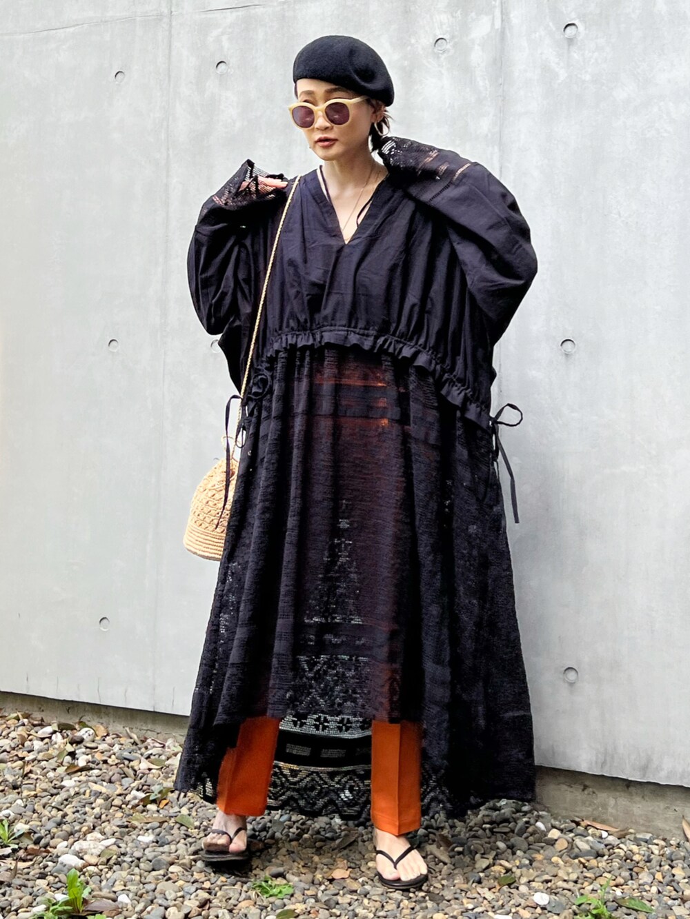 「PR、myCHANEL、今日のコスメと服、チャーチドレス、ロングワンピース、春夏コーデ、カラーパンツ、レース、レースワンピース」｜「CHANELのルージュ アリュール ラック リクィッド リップカラー（つややかなサテン仕上がり）（口紅/リップティント/グロス、ベージュ系）」を使った、Yukieさん（レディース・166cm）の春コーディネートの3枚目の写真