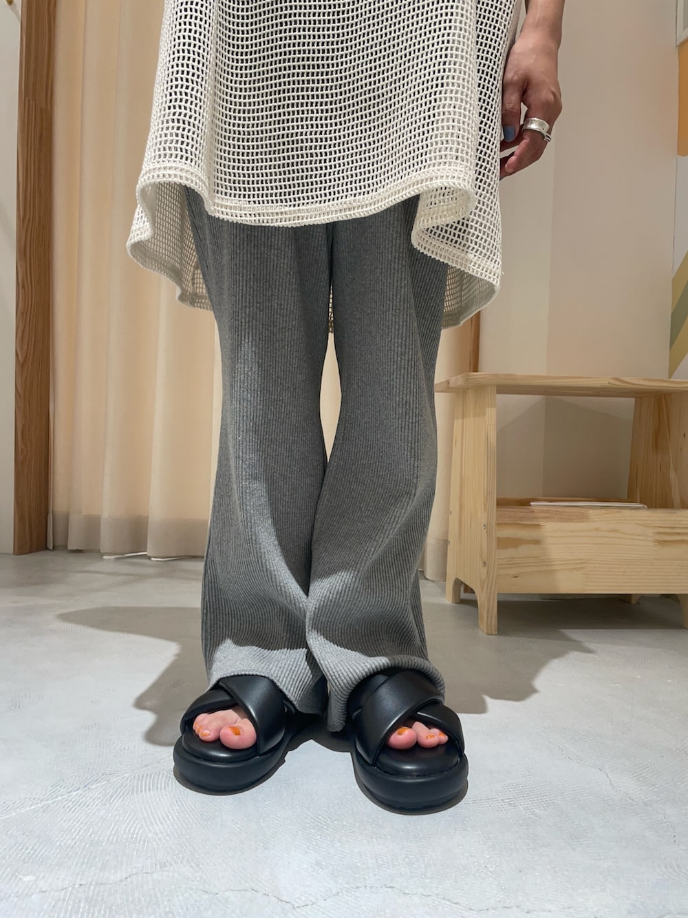 「今日のコーデ、おでかけ服、きれいめコーディネート、オトナカジュアル、低身長女子、低身長、低身長コーデ、低身長こーで、体型カバー、アラフォー、アラフォーコーデ、アラフォーママコーデ、アラフォーママ」｜「CIAOPANIC TYPYの柄アソートマルチウェイキャミチュニック（キャミソール、ホワイト系）」を使った、りーたんさん（骨格ウェーブ・レディース・152cm）の夏コーディネートの4枚目の写真