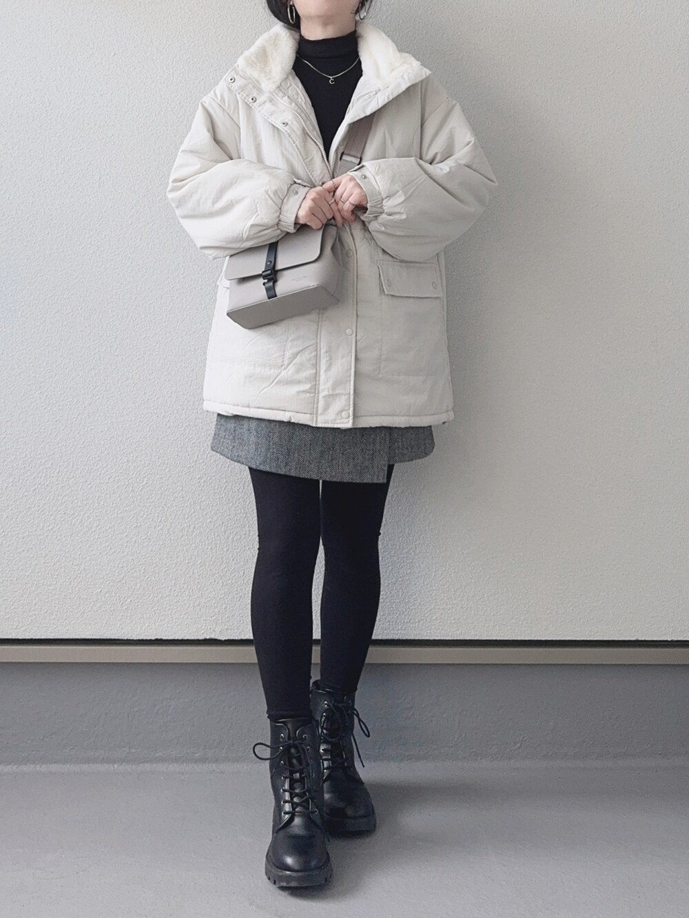 haruさんの「中綿ファー使いマルチwayブルゾン（tiptop）」を使ったコーディネートの2枚目の写真