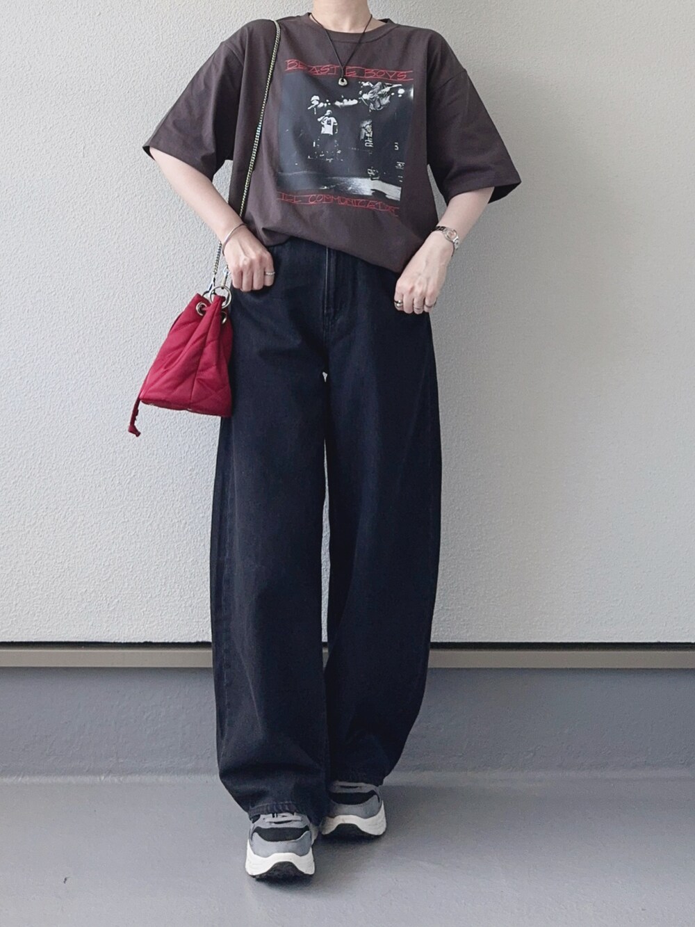 ナイロンギャザーキンチャクBAG/203266を使った人気ファッション