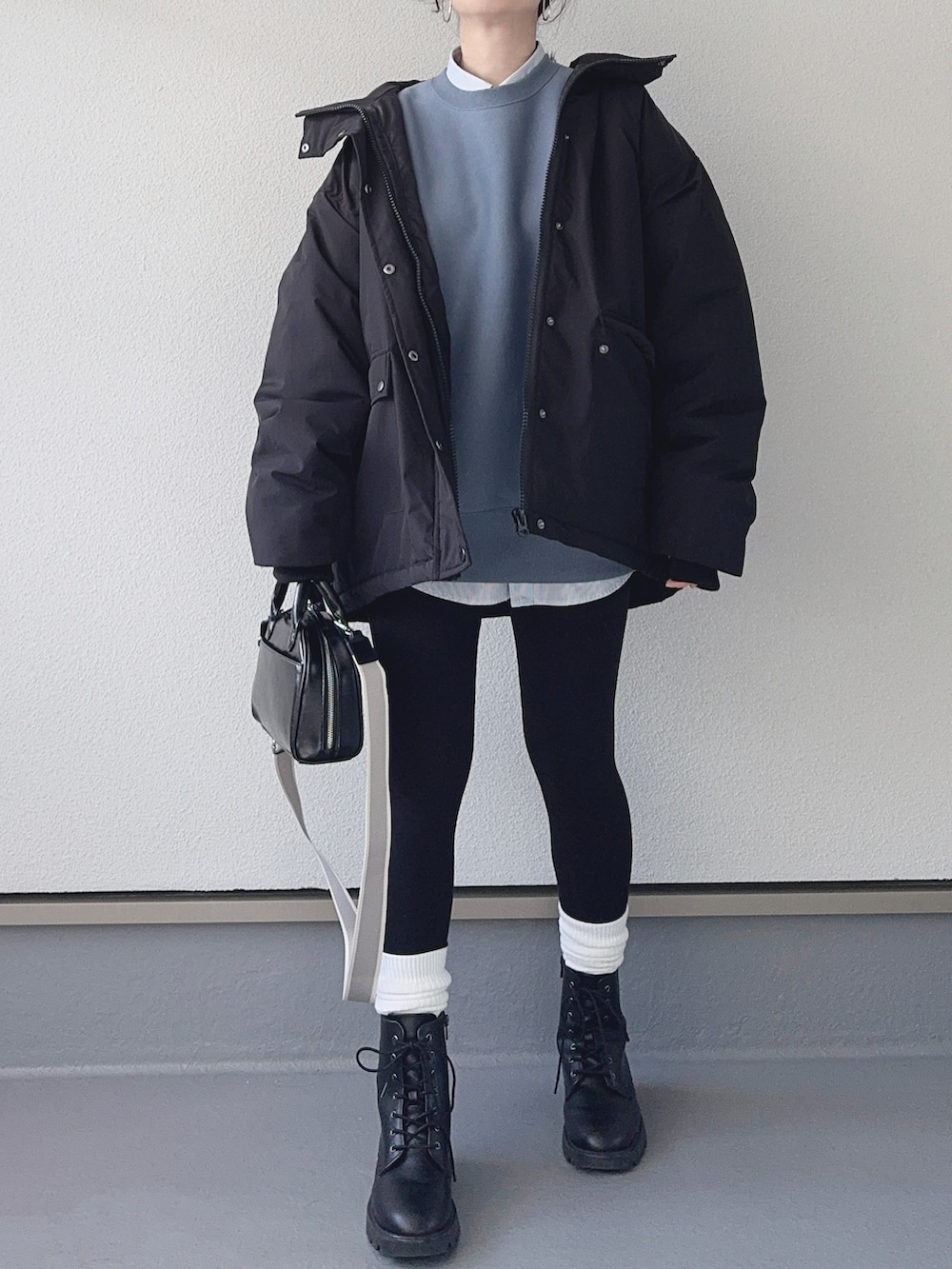 haruさんの「【ZOZO限定アイテム】モンスタースタンドブルゾン（tiptop）」を使ったコーディネートの2枚目の写真