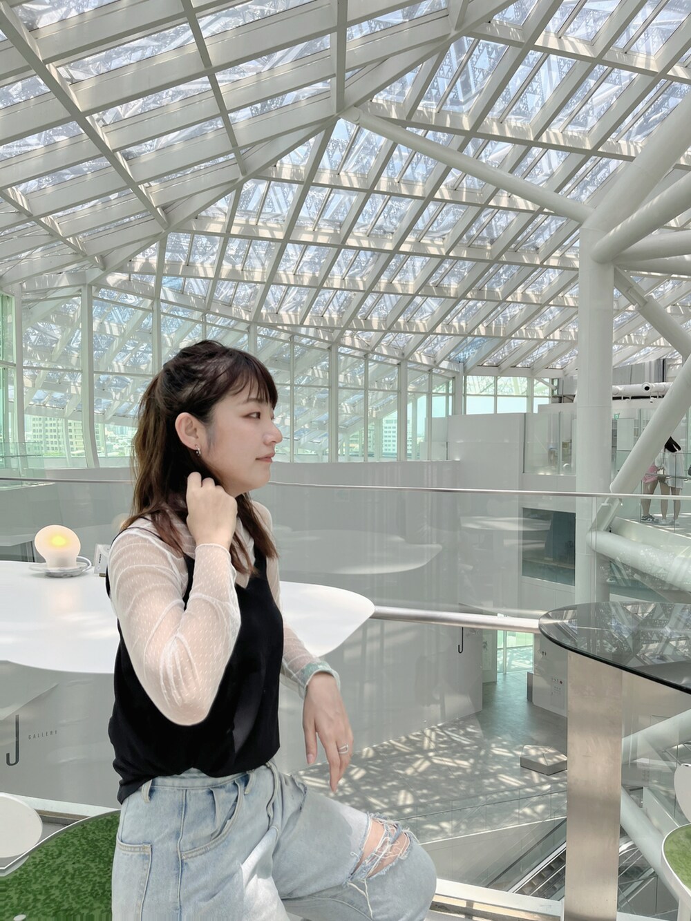 「夏服コーデ」｜「no brandのアイテム（サンダル、ブラック系）」を使った、迷Mir /。daily stylさん（レディース・162cm）の夏コーディネートの3枚目の写真