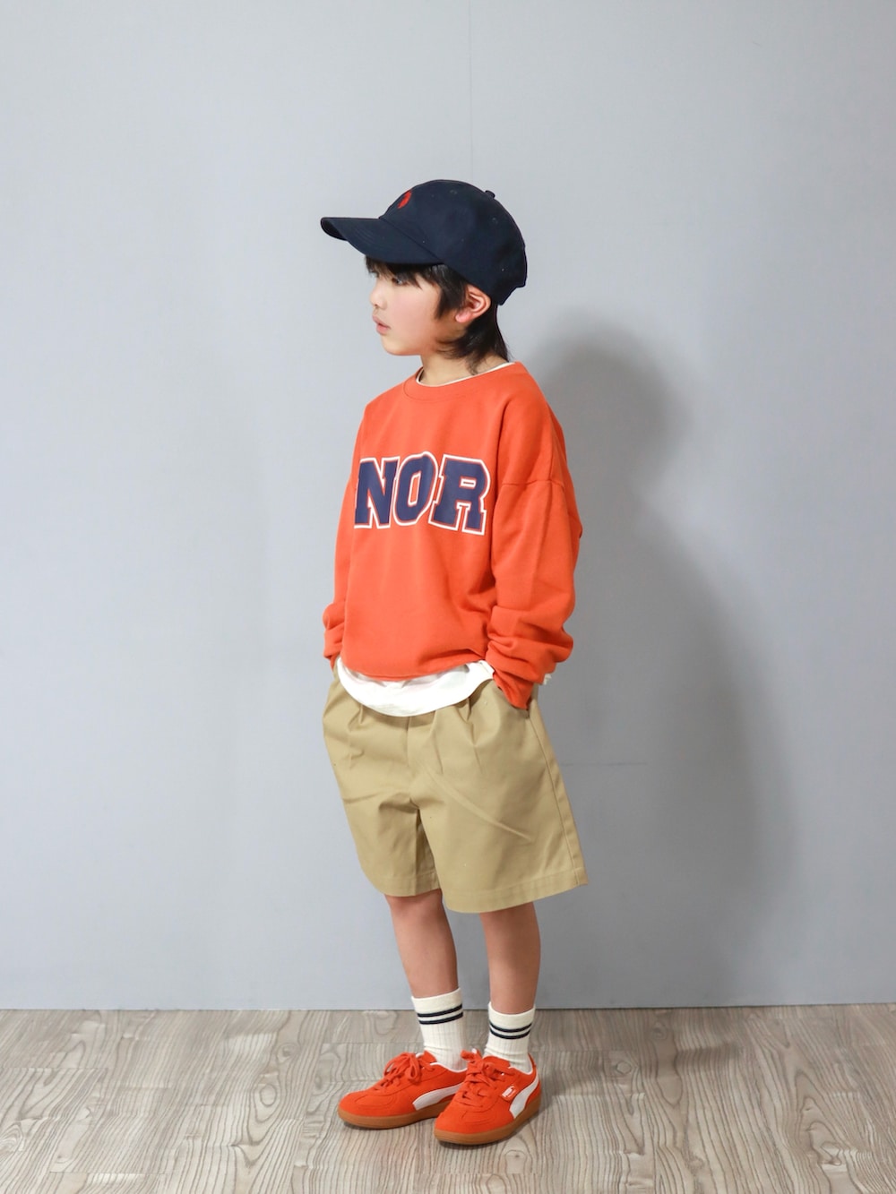 Ｒ兄弟さんの「【KIDS】【U.S. POLO ASSN/ユーエスポロアッスン】ワンポイント刺繍ツイルキャップ（U.S. POLO ASSN.）」を使ったコーディネートの4枚目の写真