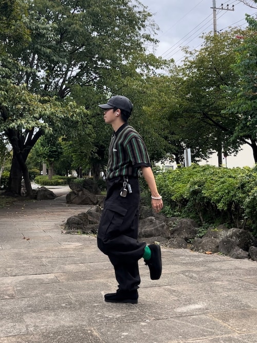 Supreme のポロシャツ（グリーン系）を使った人気ファッション
