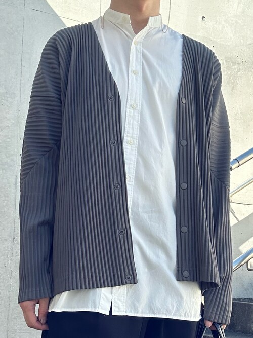 kimamani｜HOMME PLISSE ISSEY MIYAKEのカーディガン/ボレロを使った