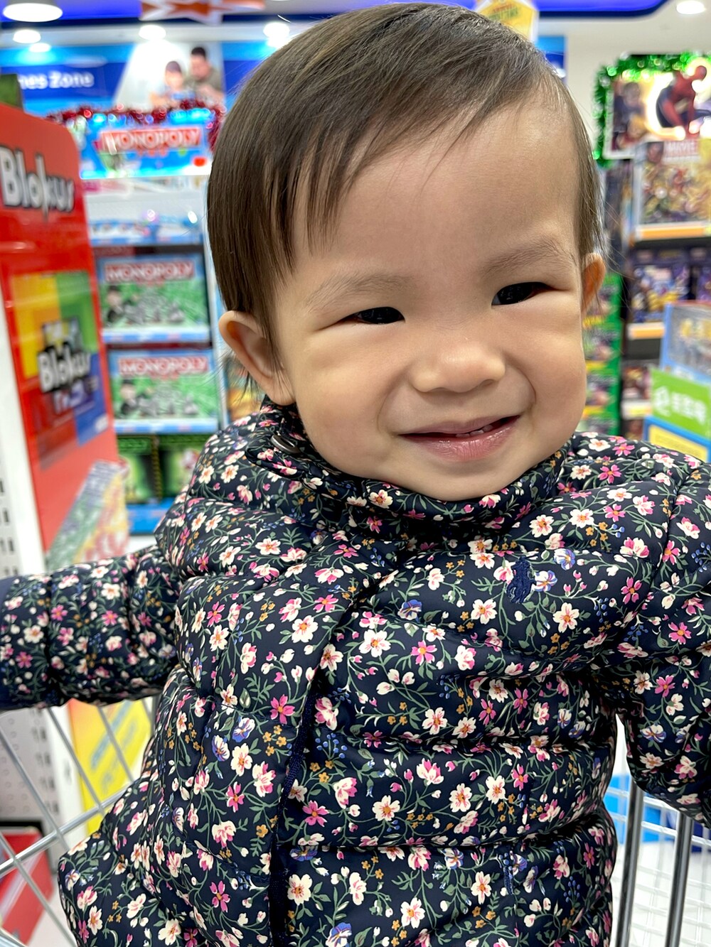 「POLO RALPH LAUREN CHILDRENSWEARのP-Layer 2 リバーシブル ジャケット（ダウンジャケット/コート、その他）」を使った、Isanさん（キッズ・80cm）の冬コーディネートの3枚目の写真
