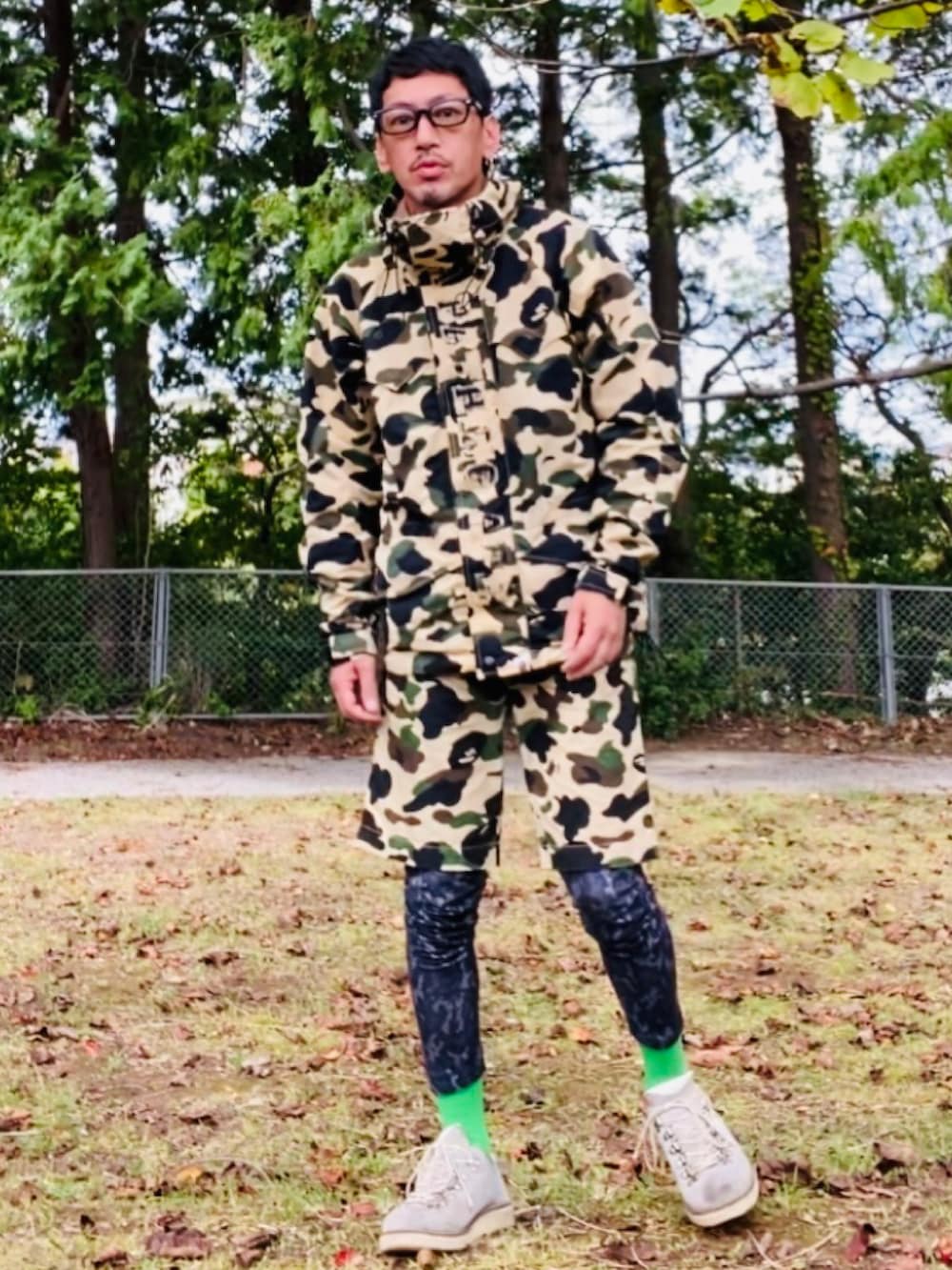 GOODMAN®️|A BATHING APEのマウンテンパーカーを使った