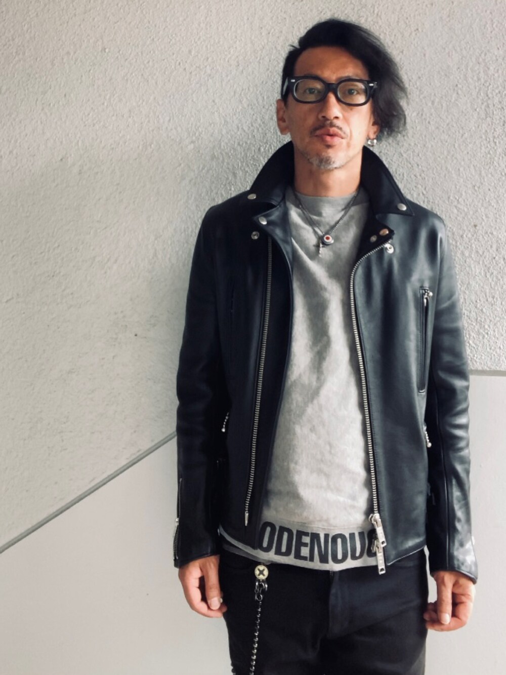 GOODMAN®️｜666のライダースジャケットを使ったコーディネート - WEAR