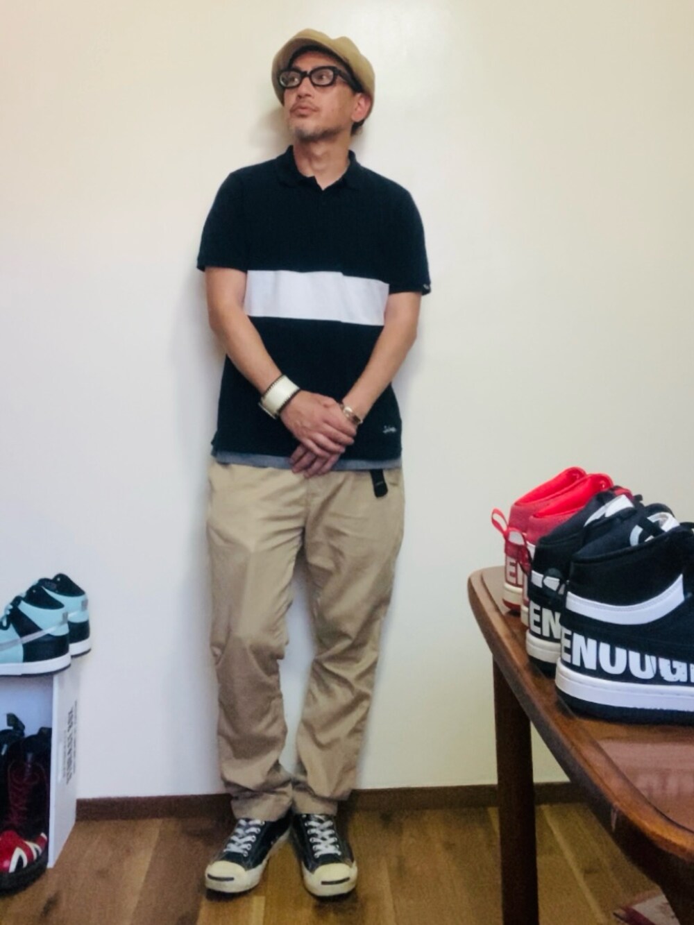 goodenough ポロシャツ GoodEnough 左胸 GE クラシックロゴ ポロシャツ