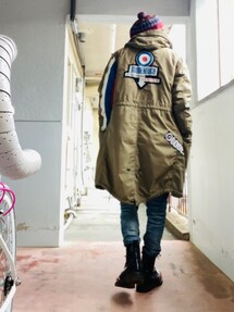 COUNTER ACTION モッズコート ユニオンジャック モッズコートを使った「ユニオンジャック」の人気ファッション