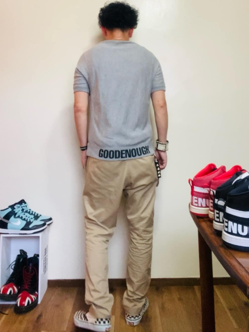 キ*ー様 新品！DENIMBY VANQUISH&FRAGMENT チノパン　藤 2025年最新】DENIM BY VANQUISH & FRAGMENT チノパンの人気