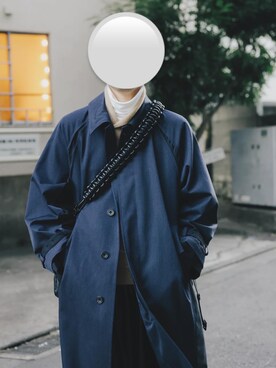 YOKE/ヨーク/WOOL KARSEY DOUBLE BREASTED OVERCOAT YK20AW0146Cを使っ