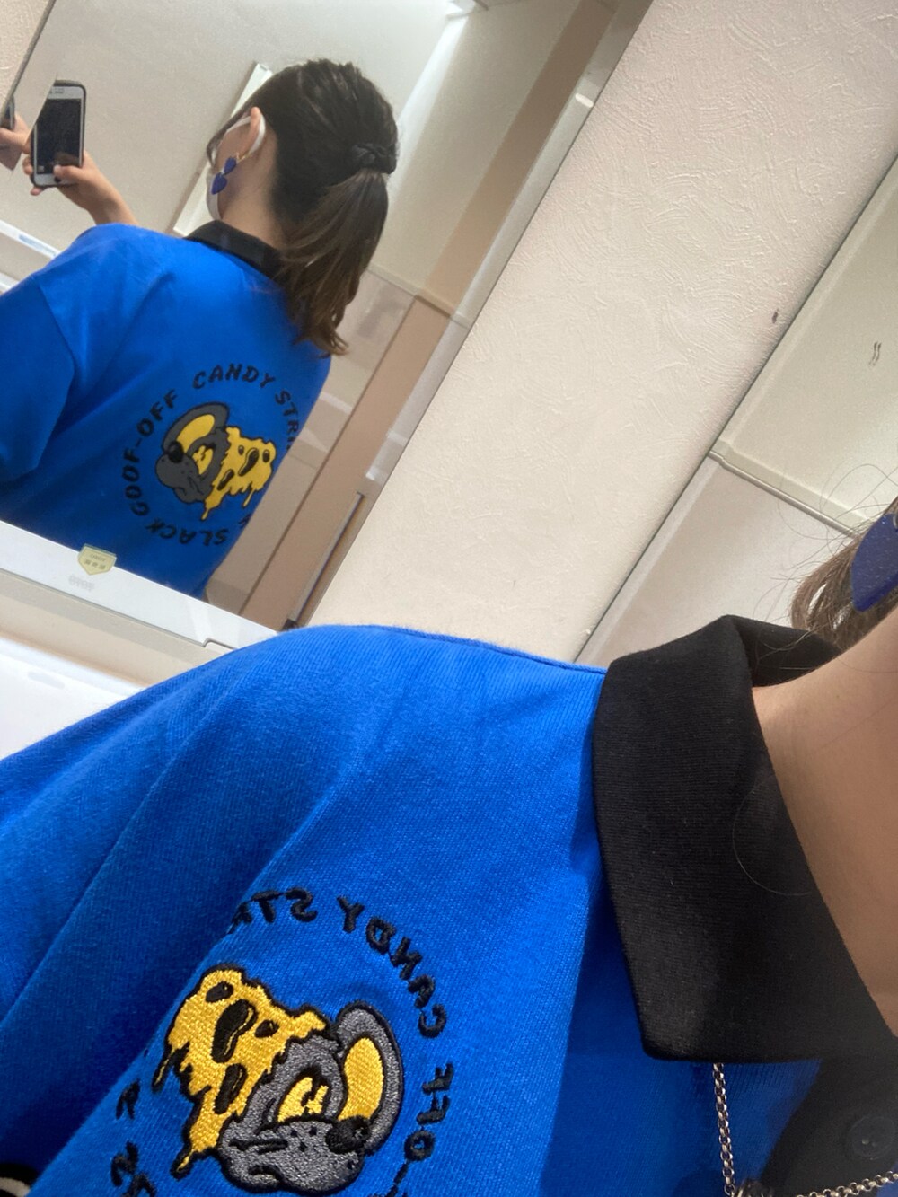 「COOKMANのCookman クックマン シェフショートパンツ レオパード（その他パンツ、ベージュ系）」を使った、ねむたさのきわみさん（レディース・153cm）の夏コーディネートの2枚目の写真