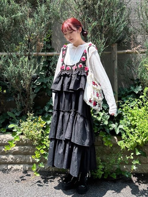 merry jennyクロシェティアードキャミワンピース 13thアニバーサリー クロシェティアードキャミワンピース｜メリージェニーの通販