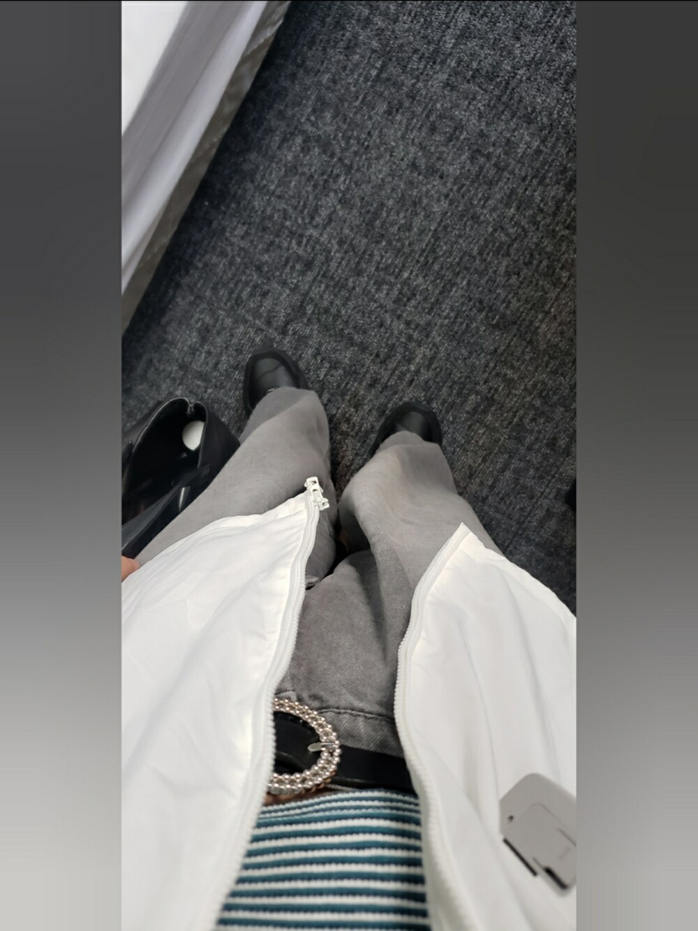 「UNIQLOのアイテム（トップス、ホワイト系）」を使った、yukifashioさん（レディース・153cm）の春コーディネートの3枚目の写真