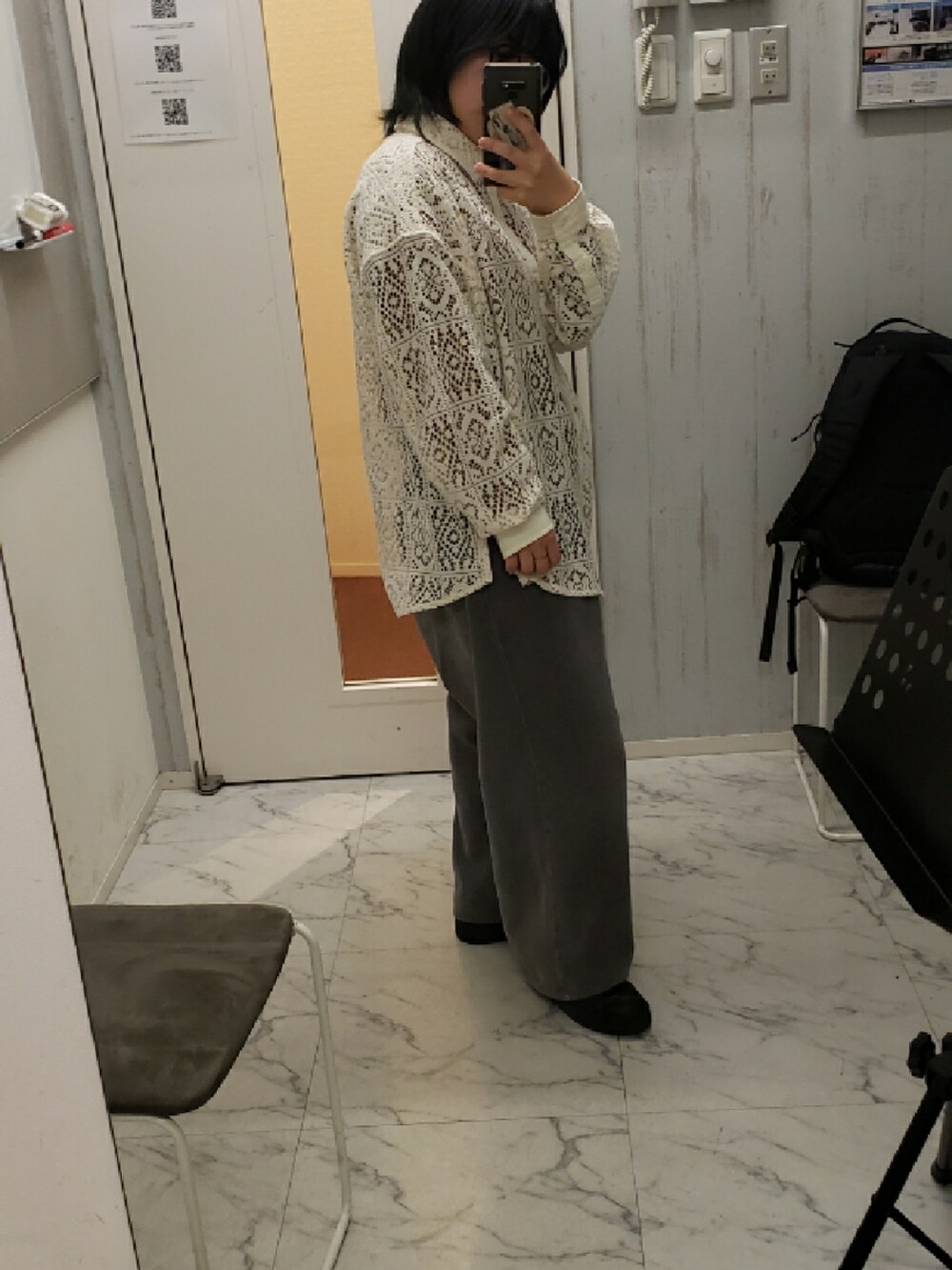 「NILWAYのアイテム（トップス、ホワイト系）」を使った、yukifashioさん（レディース・153cm）の春コーディネートの2枚目の写真