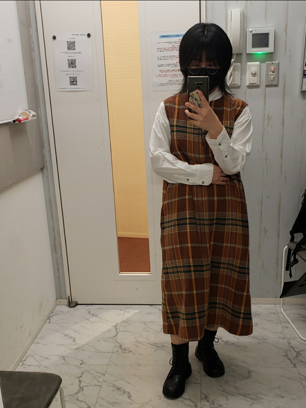 「VVICONのアイテム（ブーツ、ブラック系）」を使った、yukifashioさん（レディース・153cm）の春コーディネートの2枚目の写真