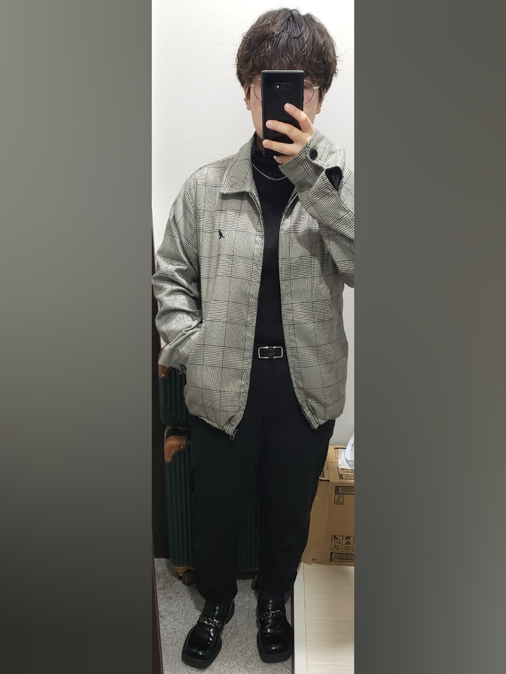 「KANGOLのアイテム（ブルゾン、グレー系）」を使った、yukifashioさん（レディース・153cm）の秋コーディネートの2枚目の写真