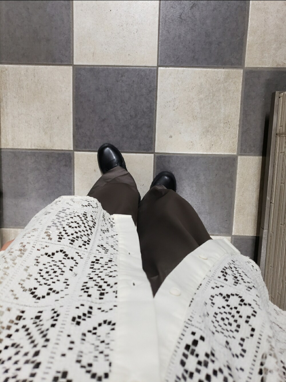 「NILWAYのアイテム（トップス、ホワイト系）」を使った、yukifashioさん（レディース・153cm）の秋コーディネートの3枚目の写真