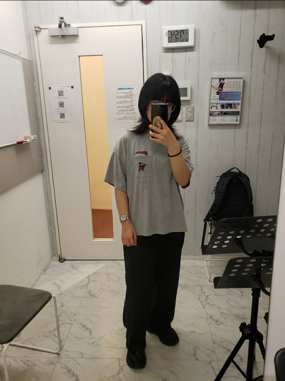 「UNIQLOのアイテム（パンツ、ブラック系）」を使った、yukifashioさん（レディース・153cm）の秋コーディネートの2枚目の写真