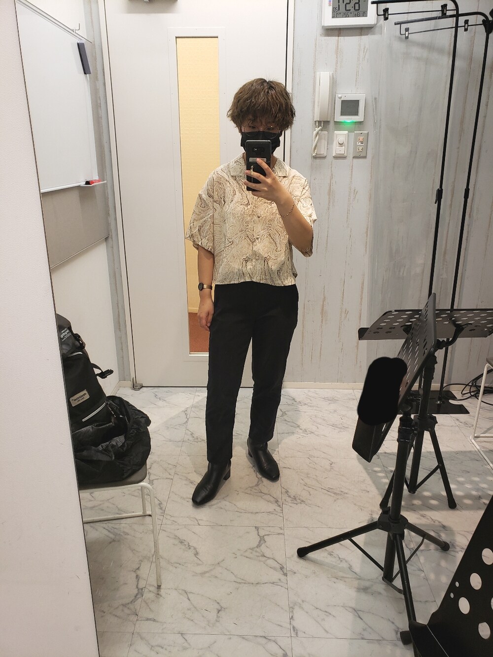 「UNIQLOのアイテム（パンツ、ブラック系）」を使った、yukifashioさん（レディース・153cm）の夏コーディネートの2枚目の写真